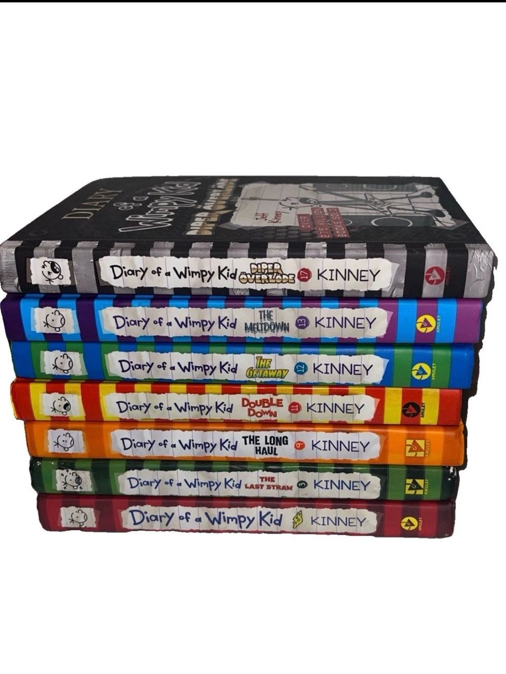 Diary of a Wimpy Kid by Jeff Kinney Illustrated Hardcover Book Lot for Ages 9-12